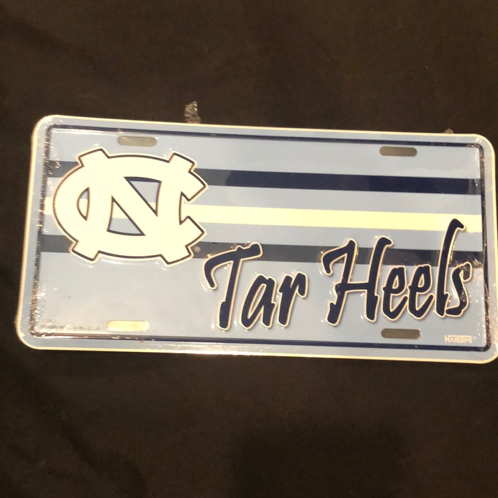 North Carolina Tar Heels license plate Metal tag